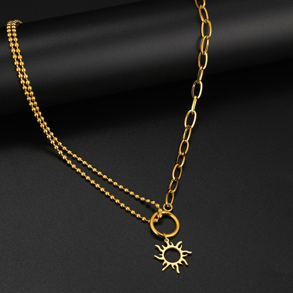 3 Sun/ Gold Necklace